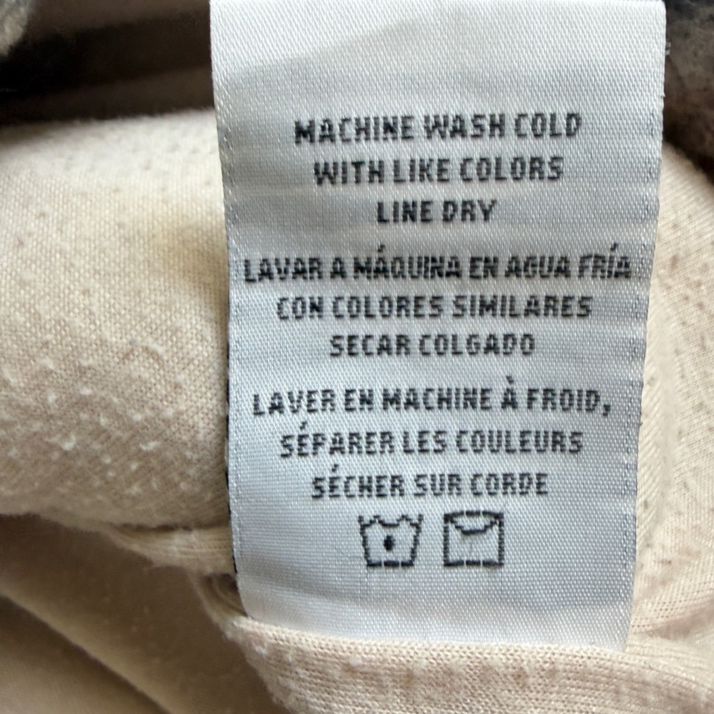 Thread & Supply Ivory plaid Sherpa Teddy Jacket | Size M - Picture 8 of 9